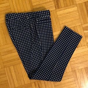 Banana Republic Sloan pant in navy/cobalt/white